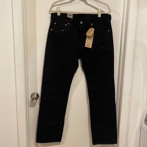 NWT Mens Levis Black Jeans 35x32
